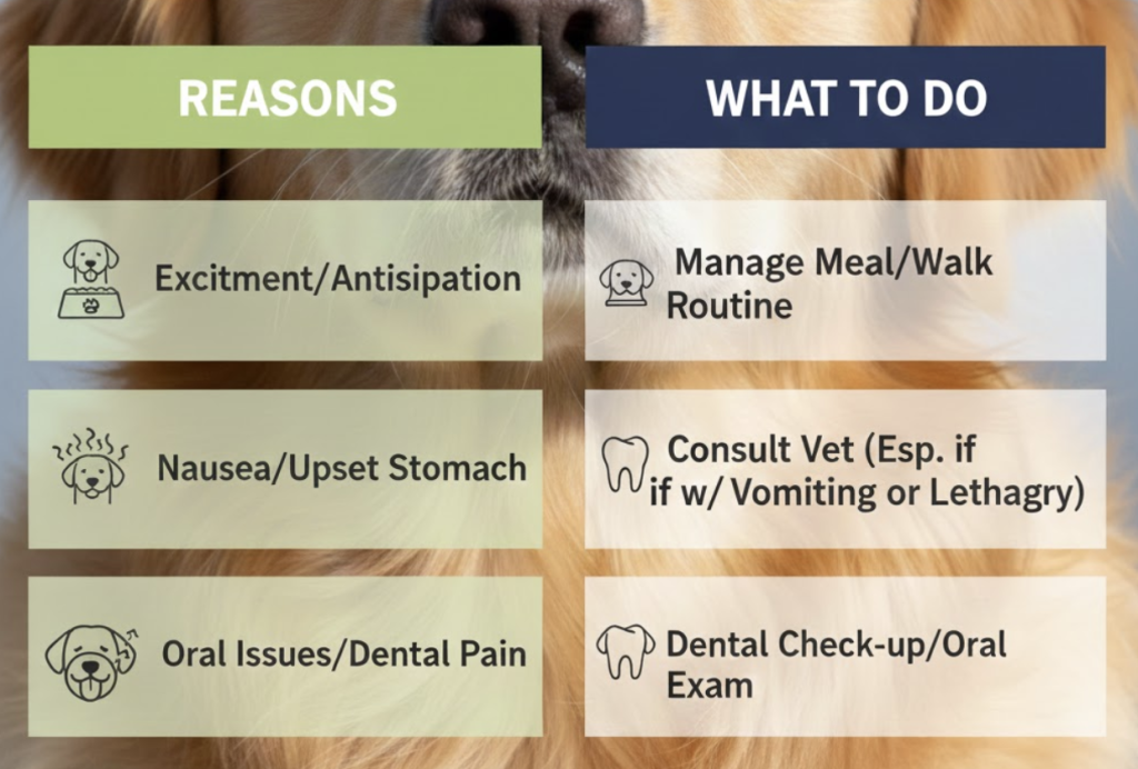 why is my dog drooling so much all of a sudden