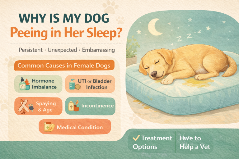 why is my dog peeing in her sleep