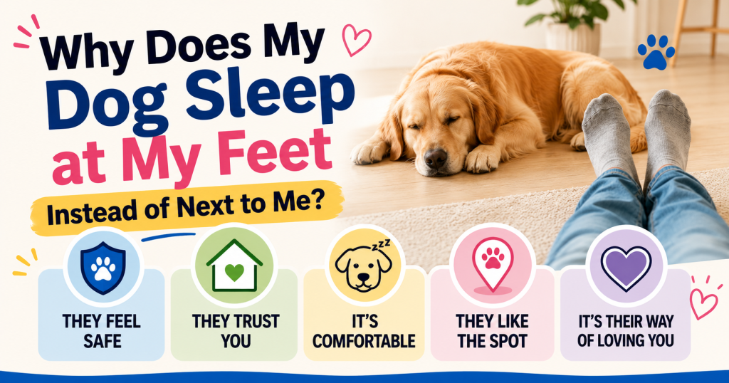 Why Does My Dog Sleep at My Feet Instead of Next to Me?