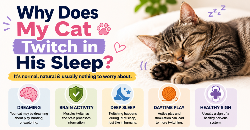 why does my cat twitch in his sleep