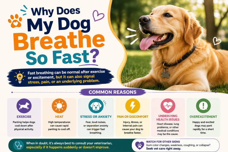 why does my dog breathe so fast